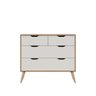 Comoda 4 Gavetas Lisboa M-101 Freijo Off White Colibri Moveis - 4