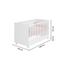 Ver imagem 5 de Berço Mini Cama Dois em Um Doce Sonho Mdf Qmovi: Branco