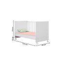 Ver imagem 6 de Berço Mini Cama Dois em Um Doce Sonho Mdf Qmovi: Branco