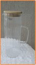 Ver imagem 1 de Jarra de Vidro com Tampa em Bambu 1,1l - Wolff