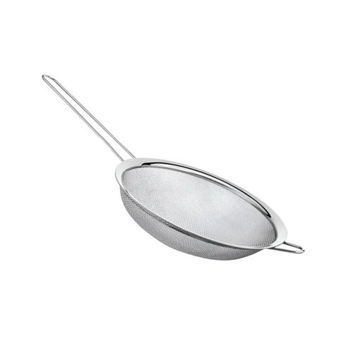 Peneira em Aço Inox Grande 24cm Polvilhar Escorrer Massas Frg0242 Frigopro