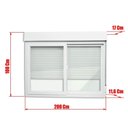 Ver imagem 2 de Janela Integrada Pvc 2 Folhas Vidro Liso Itec