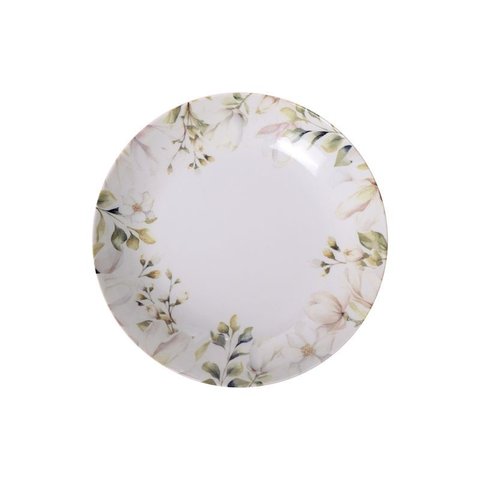 Prato Fundo Magnolia em Porcelana Decorada 22 Cm Tramontina
