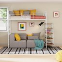 Ver imagem 1 de Cama Alta em Aço Infantil/Juvenil Teko Casatema MadeiraOriginals Branco/Fosco/Álamo
