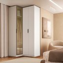 Ver imagem 1 de Guarda Roupa de Canto 3 Portas 1 Reflecta Altezza Clean Belmax:branco