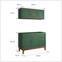 Ver imagem 2 de Cozinha Modulada 2 peças - Verde