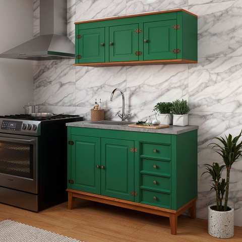 Cozinha Modulada 2 peças - Verde