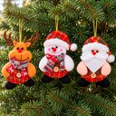 Ver imagem 4 de Enfeite Árvore de Natal Papai Noel Neve Rena 12cm Kit 24PÇS
