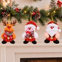 Ver imagem 5 de Enfeite Árvore de Natal Papai Noel Neve Rena 12cm Kit 24PÇS