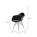 Ver imagem 4 de Cadeira para Sala de Jantar Eames ARM PP