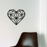 Decoração De Parede Em Mdf 6mm Vazado Coração Simétrico - 4