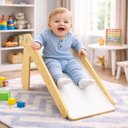 Ver imagem 7 de Escorregador Infantil Madeira Montessori Playground Toboga Brinquedo Educativo Escorrega Degrau Bebe