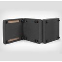 Ver imagem 3 de Puff Cama Dobrável 70cm Slim Due Decor - Suede Cinza Chumbo