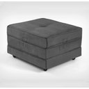 Ver imagem 1 de Puff Cama Dobrável 70cm Slim Due Decor - Suede Cinza Chumbo