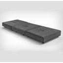 Ver imagem 2 de Puff Cama Dobrável 70cm Slim Due Decor - Suede Cinza Chumbo