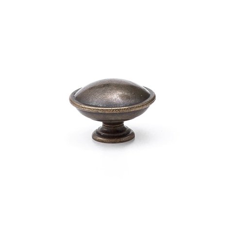 Puxador Redondo em Latão Metal para Móveis,porta,gaveta 4un: Ouro Velho