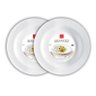 CONJ 2 PRATO Para MASSAS 29,5 cm GRANGUSTO Bormioli Rocco OPAL GLASS Grangusto Massa - 2