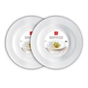 Ver imagem 2 de CONJ 2 PRATO Para MASSAS 29,5 cm GRANGUSTO Bormioli Rocco OPAL GLASS Grangusto Massa