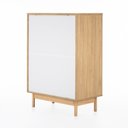 Ver imagem 5 de Cômoda Kaki 4 Gavetas 80 Cm X 45 Cm Tauari / Telinha Rattan