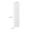 Ver imagem 5 de Painel Ripado Milla Branco Mdf 230cm Carraro