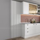 Ver imagem 6 de Painel Ripado Milla Branco Mdf 230cm Carraro