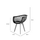 Ver imagem 4 de Kit 2 Cadeiras para Sala de Jantar PP Web Branco