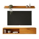 Ver imagem 2 de Rack TV 55 pol. Suspenso 136cm 1 Porta Lila Cinamomo Z49 - Mpozenato