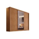 Ver imagem 1 de Guarda Roupa 3 Portas de Correr (1 C/ Espelho) e 4 Gavetas Toulon/sonetto Plus Cumaru - Novo