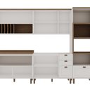 Ver imagem 4 de Cozinha Completa Modulada 5 Peças 100% MDF Iluminata Branco/Ébano