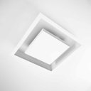 Ver imagem 6 de Plafon de Embutir Teto Quadrado Luz Indireta 45cm P/ 4 E27 St1215