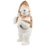 Enfeite Natalino Urso Polar Branco e Dourado em Pé - Rio Master - 1