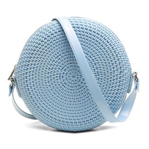 Bolsa Casual Redonda Feminina Fecho Ziper Alça Transversal