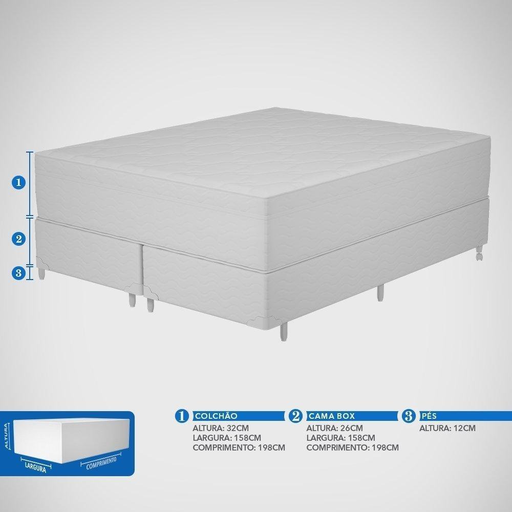 Conjunto Box Mola Max Hotel Premium Pelmex Queen Malha - 11