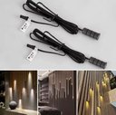 Ver imagem 4 de Kit 5 Micro Spot Led 0,5w 1cm Embutir Móvel Marcenaria 12v Quente 3000k