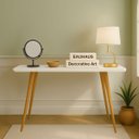 Ver imagem 1 de Aparador Classic Design Retrô Minimalista com Pés Palito:branco