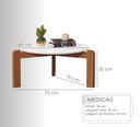 Ver imagem 6 de Conjunto Sala Estar Madeira Austria Aparador com Mesa Branca Moderna