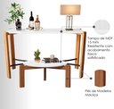 Ver imagem 3 de Conjunto Sala Estar Madeira Austria Aparador com Mesa Branca Moderna