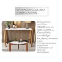 Ver imagem 5 de Conjunto Sala Estar Madeira Austria Aparador com Mesa Branca Moderna
