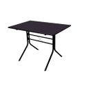 Ver imagem 7 de Jogo Mesa 1,20x70 Preta para Sorveterias e Restaurantes com 4 Cadeiras Iso Vermelha