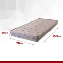Ver imagem 4 de Colchão Berço Hellen Infantil Espuma D18 Pro Confort Baby 70x150x10cm Azul