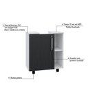 Ver imagem 5 de Gabinete de Coluna 01 Porta Sara Yescasa