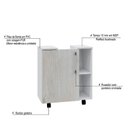 Ver imagem 5 de Gabinete de Coluna 01 Porta Sara Yescasa Branco/Chess/Snow