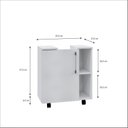 Ver imagem 6 de Gabinete de Coluna 01 Porta Sara Yescasa Branco/Chess