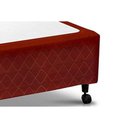 Ver imagem 2 de Cama Base c/Aux 4 Gavetas Casal Castor Poli Wine 138x188x 27