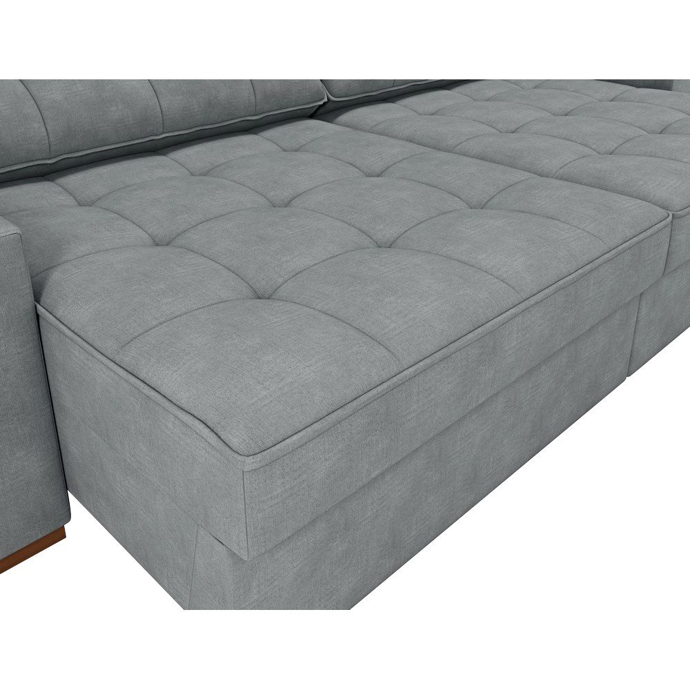 Sofa 3 Lugares 2.50m Retratil/reclinavel 2ass Blend Max Tec Inox 9903 Bip C/porta Copo/usb Estrela - 4