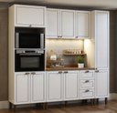 Ver imagem 1 de Cozinha Compacta Modulada com Tampo e Torre Quente 5 Peças 240cm Friz Genialflex