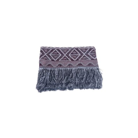 Xale para Sofá com Franja Luxor 1 Peça 2,10m X 1,35m 60% Algodão - 40% Poliéster Tecido Jacquard