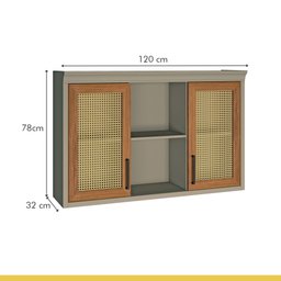 Cozinha Modulada 5 Peças Ratan 100% MDF Camponesa 100% MDF - 7 Cozinha Modulada 5 Peças Ratan 100% MDF Camponesa 100% MDF - 7