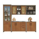 Ver imagem 3 de Cozinha Modulada 5 Peças Ratan 100% MDF Camponesa 100% MDF