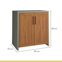 Cozinha Modulada 5 Peças Ratan 100% MDF Camponesa 100% MDF - 8 Cozinha Modulada 5 Peças Ratan 100% MDF Camponesa 100% MDF - 8